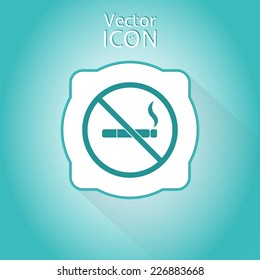 No smoking sign. Made in vector