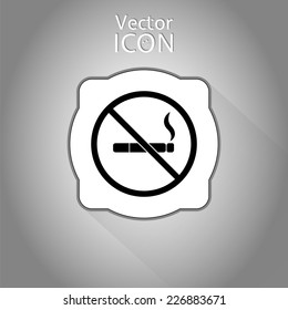 No smoking sign. Made in vector