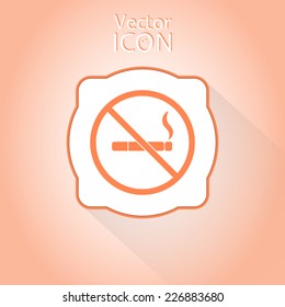 No smoking sign. Made in vector