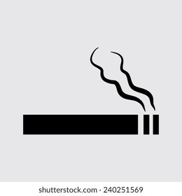 No smoking sign on a grey background
