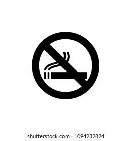 No smoking sign on white background