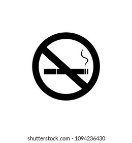 No smoking sign on white background