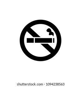 No smoking sign on white background