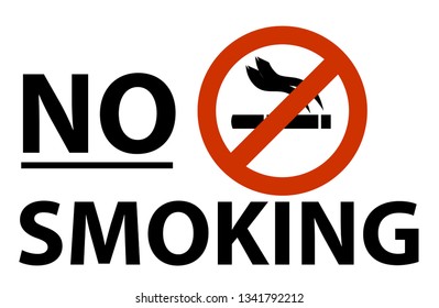 No Smoking Sign Smoking Not Allowed Stock Vector (Royalty Free ...