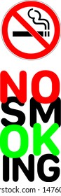 no smoking sign on white background