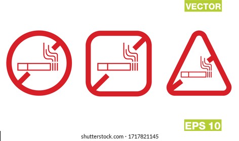 No smoking sign on white background
