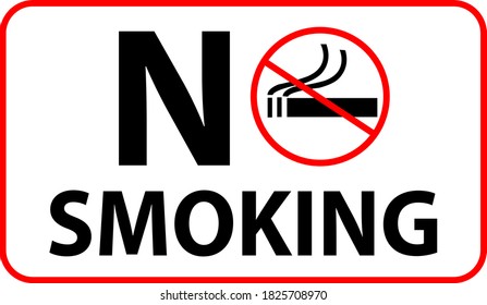 No Smoking Sign Vector Illustration Eps10 Stock Vector (Royalty Free ...