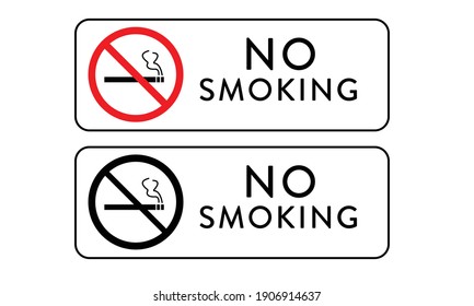 Mini No Smoking Signs 3 X10 No Smoking Please W Graphic Seton