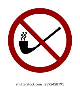 No smoking sign on white background. Vector illustration.