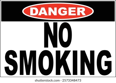 No Smoking Sign On White Background