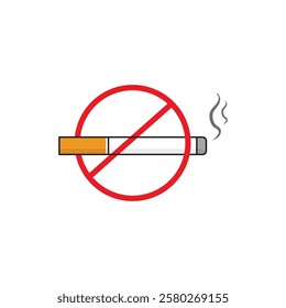 No smoking sign on white background