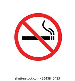 no smoking sign on white background