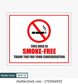 No smoking sign. Smoking prohibition concept. flat style design. Vector illustration.
