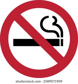 No Smoking Sign - Prohibition Symbol