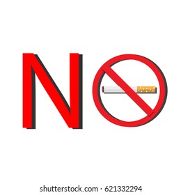 No smoking sign in public Or community