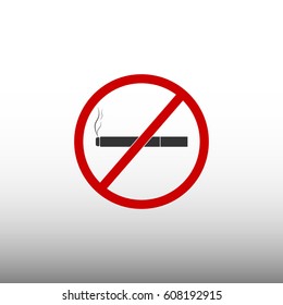 No smoking sign set 