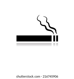No smoking sign  with shadow