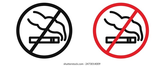 No Smoking Sign for Smoke-Free Zones, Health Warnings, and Public Safety