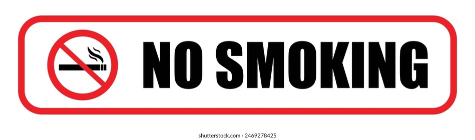 No smoking sign symbol. No smoking area. No smoking vector illustration. Do not smoking in this area. prohibitions ban sign symbol.