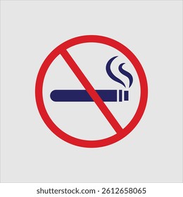 No smoking sign symbol. No smoking area. No smoking vector illustration