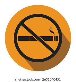 No smoking sign symbol. No smoking area. No smoking vector illustration. No smoking sign 