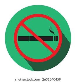 No smoking sign symbol. No smoking area. No smoking vector illustration. No smoking sign 