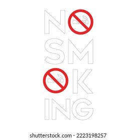 
no smoking sign or symbol vector illustration