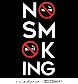 no smoking sign template design