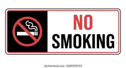 No smoking sign, No smoking with text Stop cigarette symbol Vector - Powered by Shutterstock - Get 15% off with code: PIKWIZARD15