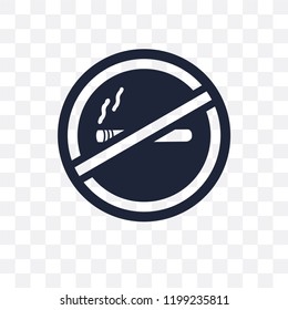 No smoking sign transparent icon. No smoking sign symbol design from Traffic signs collection. Simple element vector illustration on transparent background.