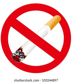 No Smoking sign Vector