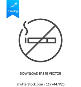 No smoking sign vector