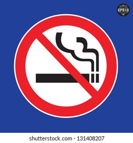 No Smoking Sign, vector
