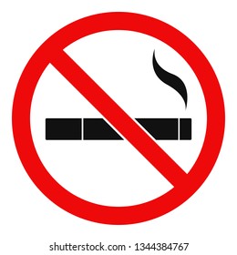 NO SMOKING sign. Vector.
