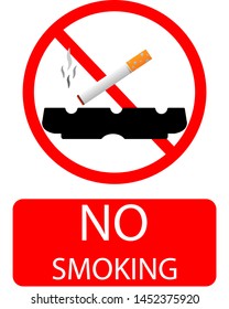 No smoking sign in vector