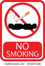 No smoking sign in vector