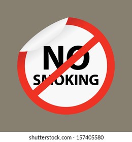 No Smoking Sign - Vector. 