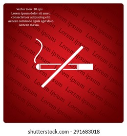 No smoking sign vector