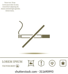 No smoking sign vector