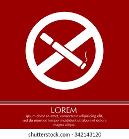No smoking sign vector