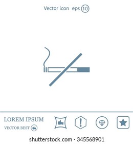 No smoking sign vector