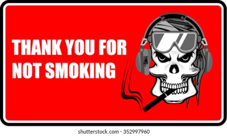 No smoking sign, vector