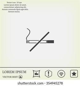 No smoking sign vector