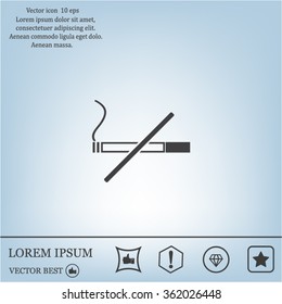 No smoking sign vector