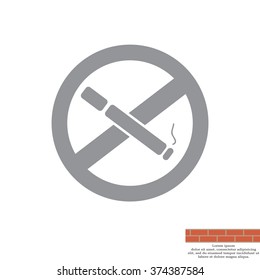No smoking sign vector