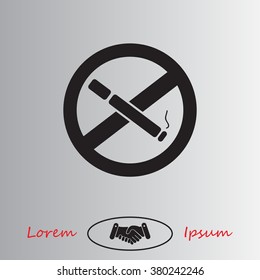 No smoking sign vector