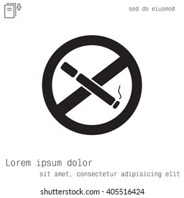 No smoking sign vector