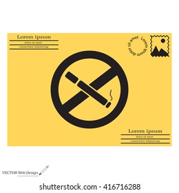 No smoking sign vector
