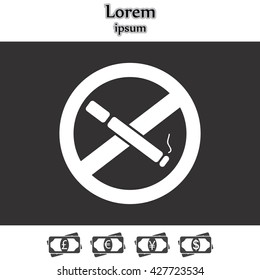 No smoking sign vector