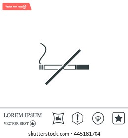 No smoking sign vector